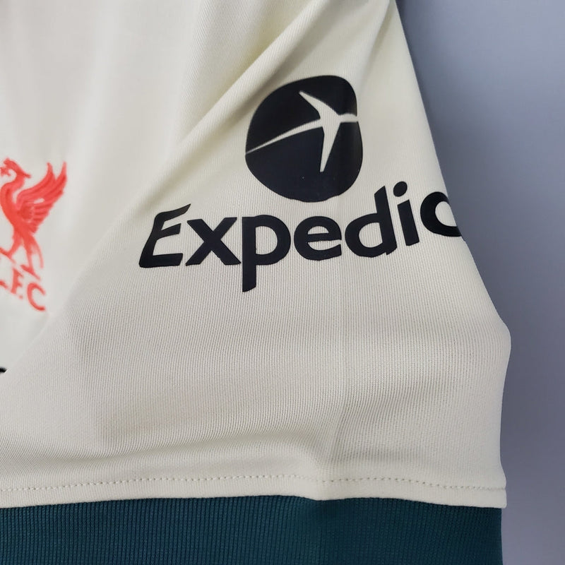 Camiseta Nike de visitante del Liverpool 21/22 para hombre - Marfil