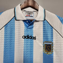Camiseta retro de la selección argentina 96/97 de Adidas para hombre - Azul y blanco