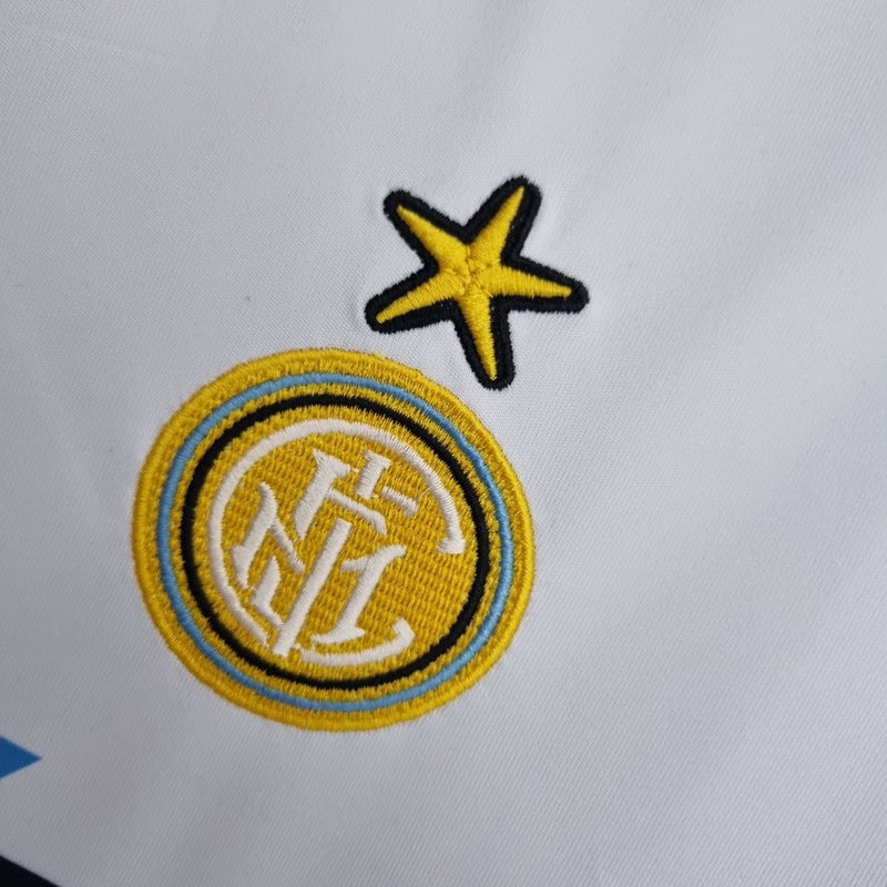 Camiseta retro de visitante II del Inter de Milán 90/91 para hombre - Blanca