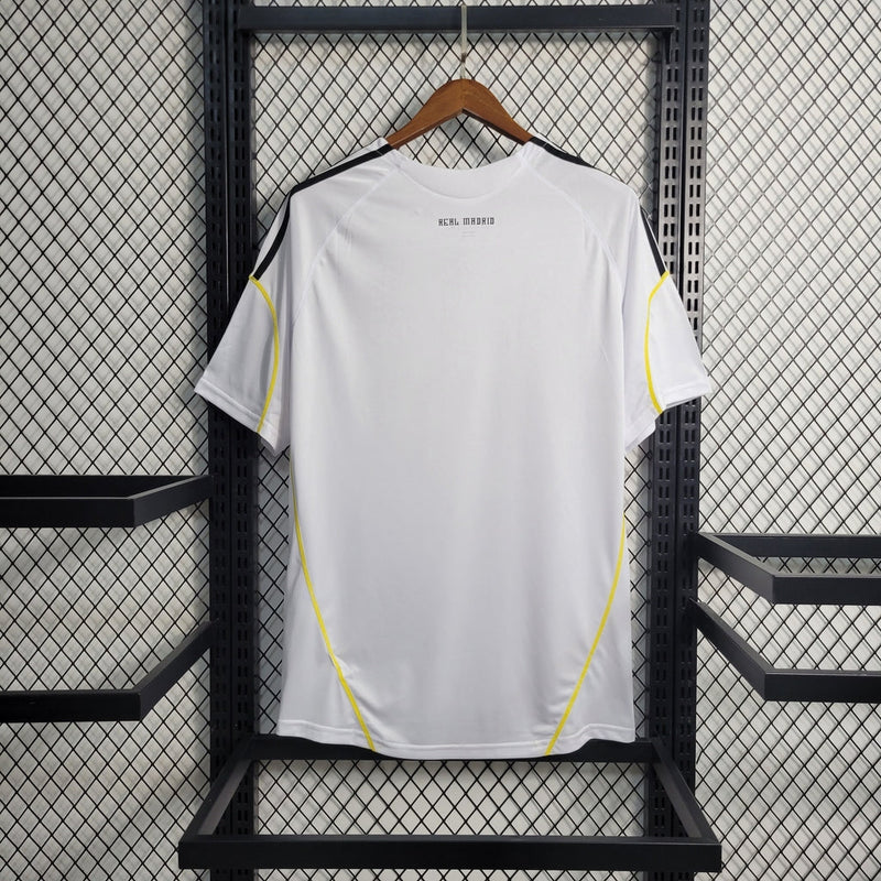 Camiseta retro de aficionado Adidas del Real Madrid I 09/10 para hombre - Blanca