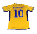 Camiseta retro de local de la selección nacional de Suecia 2004 para hombre - Amarilla
