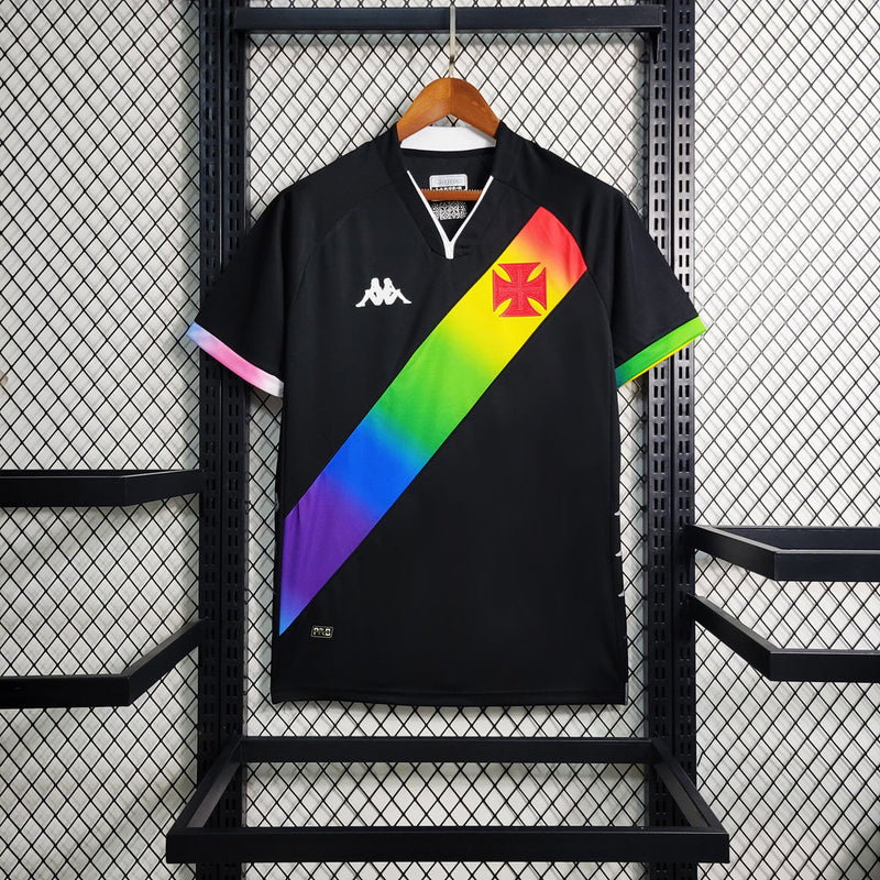 Camiseta de fanático LGBT 23/24 de Vasco da Gama Kappa - Negra y colorida