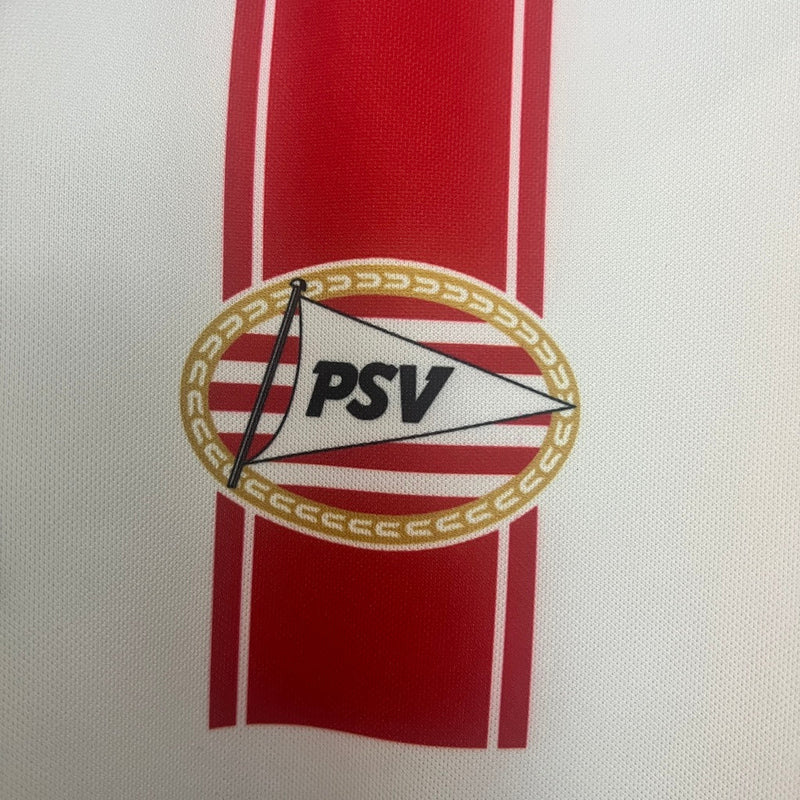 Camiseta retro de local del PSV 94/95 para hombre - Roja y blanca