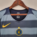 Camiseta retro de aficionado del Inter de Milán Third Third III 04/05 para hombre - Gris