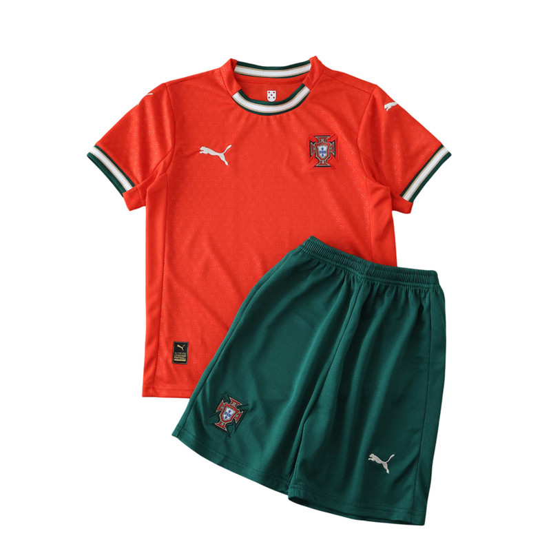 Camiseta y pantalón corto local de Portugal 25/26 - Rojo