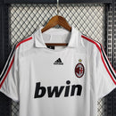Camiseta retro de visitante del Milan II 07/08 para hombre - Blanca
