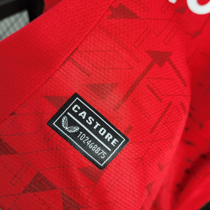 Camiseta de aficionado Castore para hombre del Woverhampton (visitante, temporada 23/24) - Roja