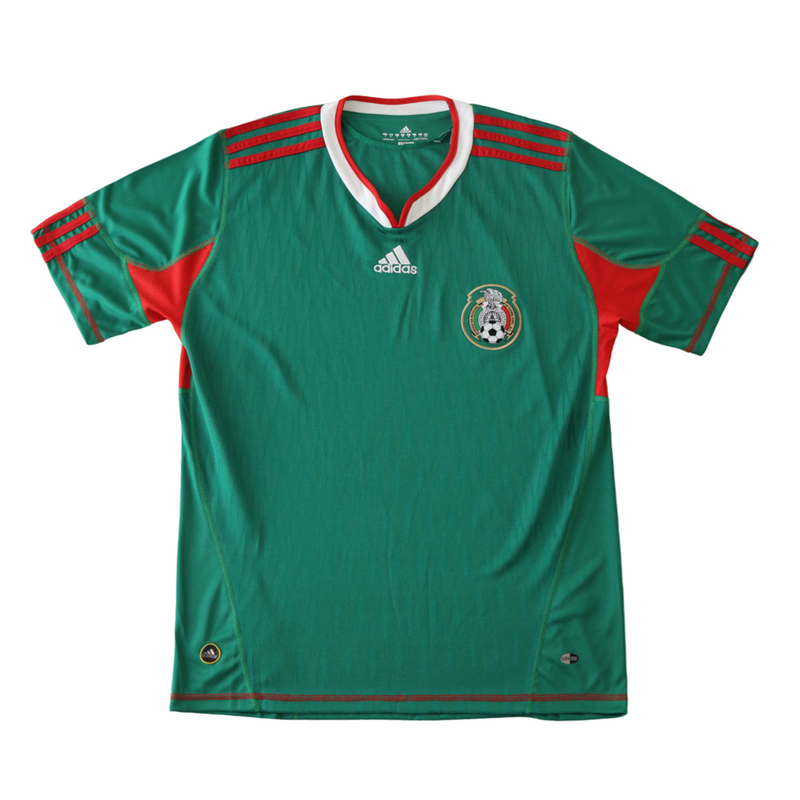 Camiseta retro de local de la selección nacional de México 2010 para hombre - Verde