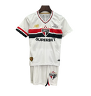 Camiseta + pantalón corto São Paulo Primera Equipación I 25/26 Niño - Blanco