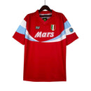 Camiseta retro de aficionado del Napoli Away II 90/91 para hombre - Roja
