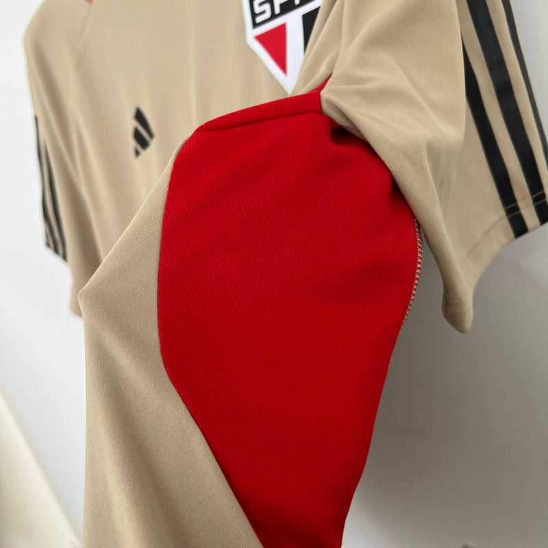 Camiseta de entrenamiento para aficionados del Sao Paulo 23/24 de Adidas para hombre (mixta)
