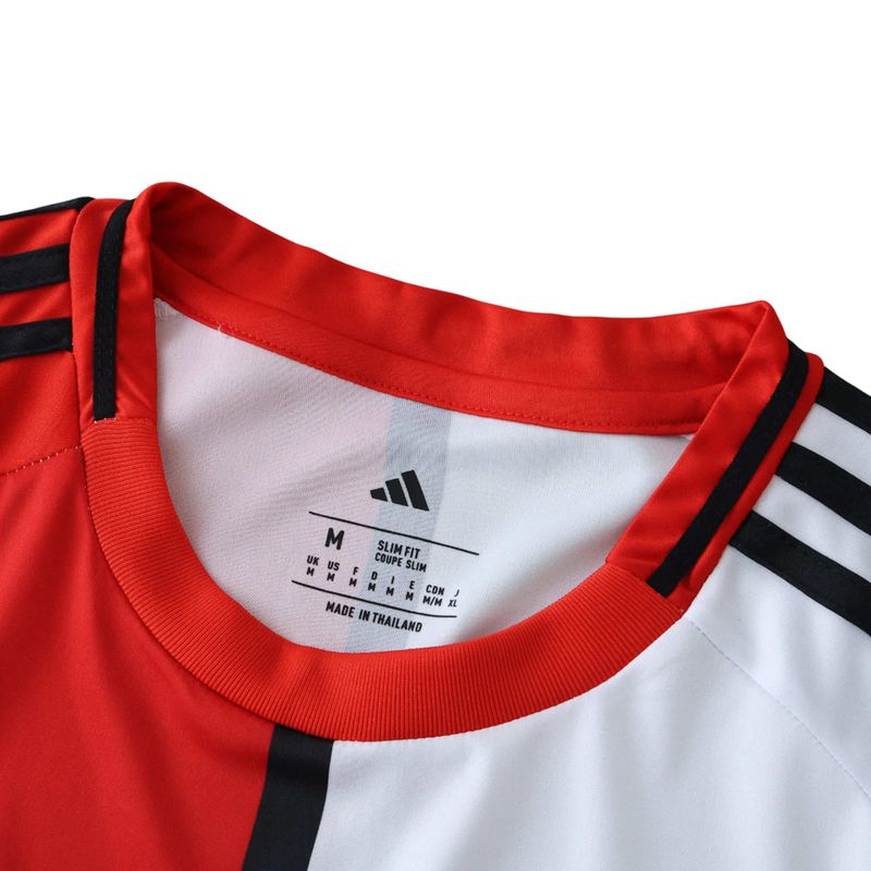 Camiseta de local de River Plate 24/25 para hombre - Blanca y roja