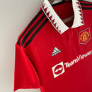 Camiseta Adidas de aficionado para hombre del Manchester United (local 22/23) - Roja