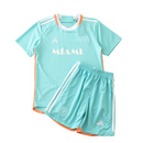 Camiseta y pantalón corto Miami Terceira Third III 24/25 para niños - Azul bebé