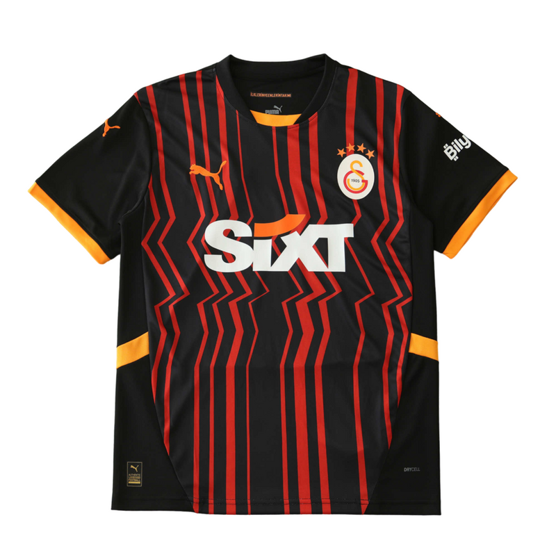 Camiseta de aficionado del Galatasaray Third Third III (local 24/25) para hombre - Negra