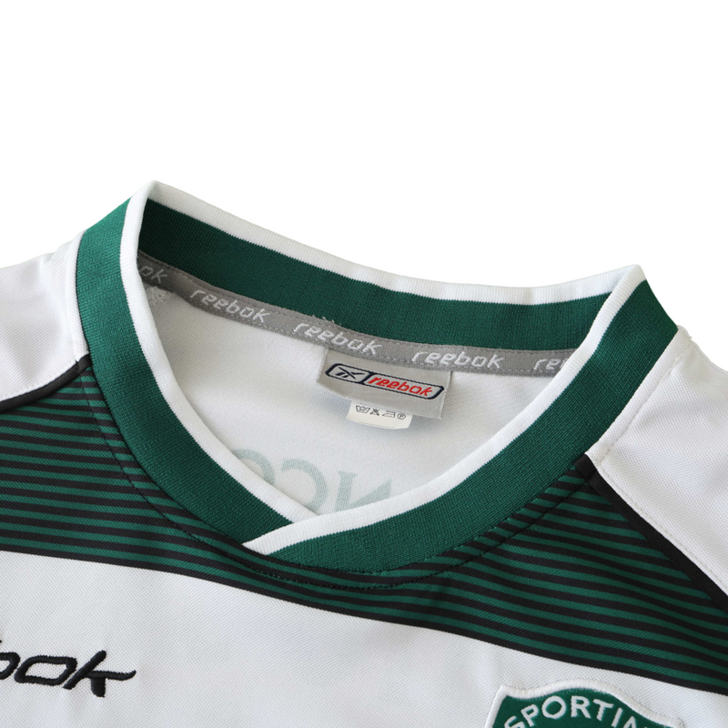 Camiseta retro de local del Sporting I 02/03 Fan Rebook para hombre - Verde y blanco