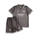 Camiseta y pantalón corto para niño del Real Madrid 24/25 (tercera equipación) - Gris