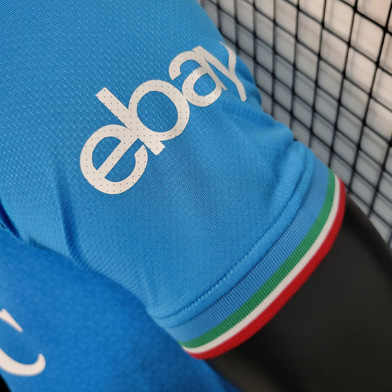 Camiseta local del Napolo I - 23/24 Adidas Player para hombre - Azul