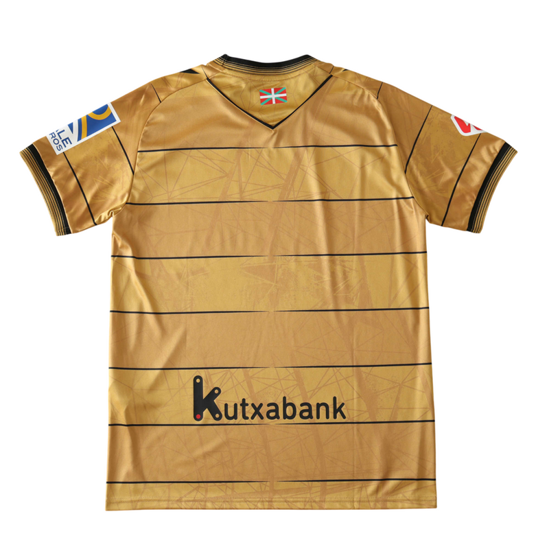 Camiseta de aficionado de la Real Sociedad Visitante II 2024/25 para hombre - Dorada
