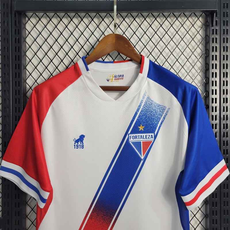 Camiseta de aficionado del León de Fortaleza II 23/24 para hombre - Blanco y rojo