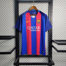 Camiseta retro de aficionado del Barcelona 16/17 para hombre - Nike - Azul rey y rojo
