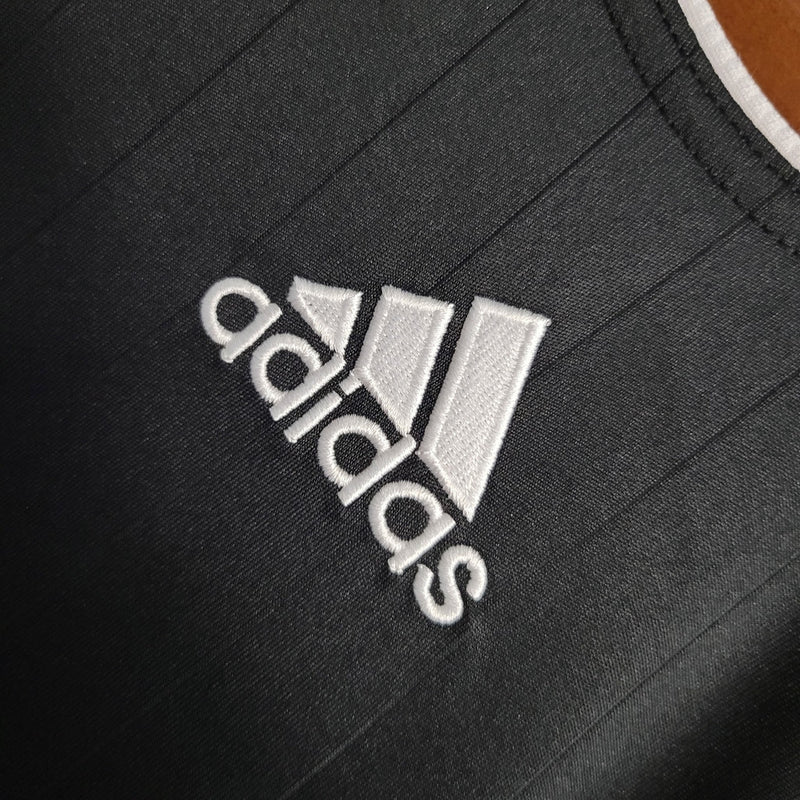 Camiseta retro de manga larga Adidas Real Madrid II 06/07 para hombre - Negra
