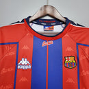 Camiseta retro de Kappa para hombre del Barcelona 97/98 (rojo y azul)