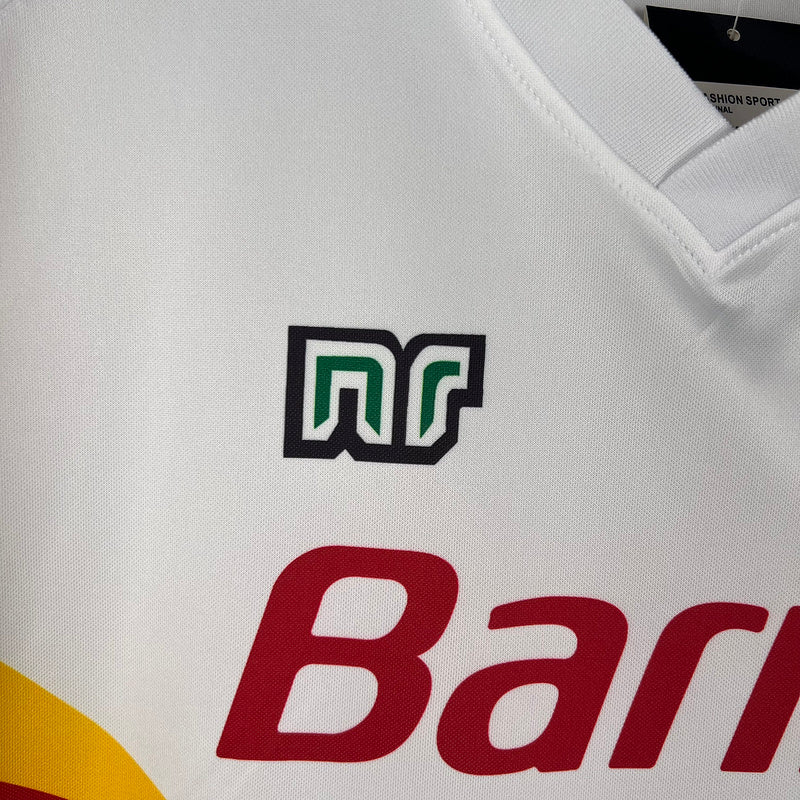 Camiseta retro de visitante de la Roma II 90/91 para hombre - Blanca