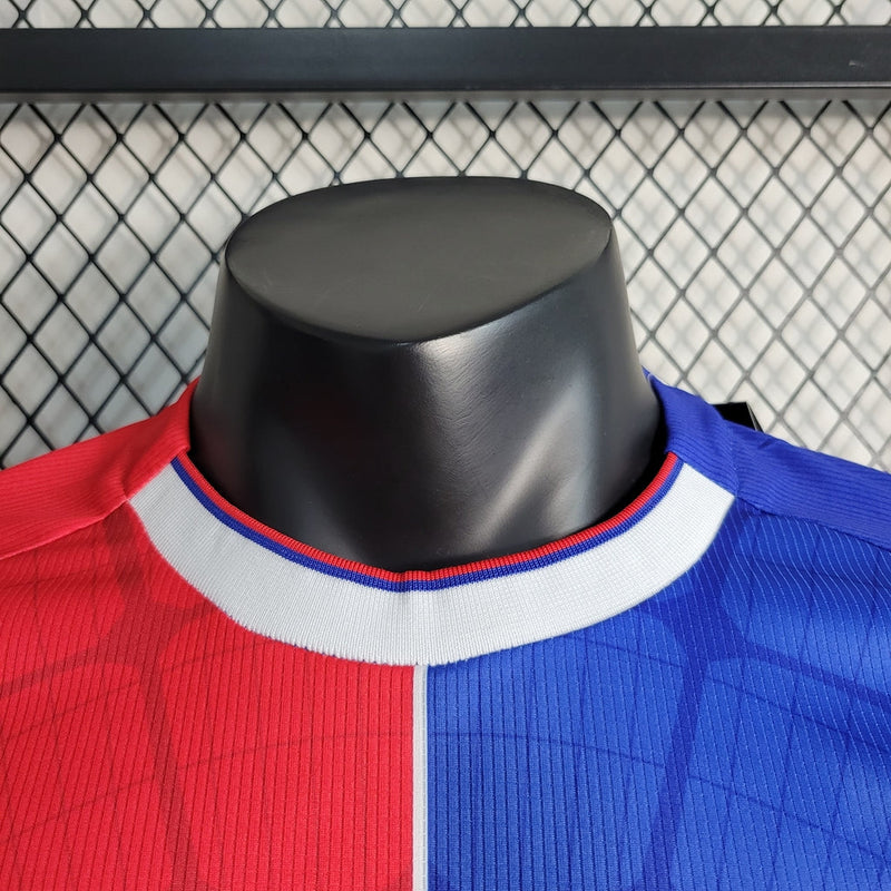 Camiseta local del Crystal Palace 23/24 Jugador Macron Hombre - Azul y Rojo