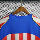 Camiseta retro Adidas para aficionado del Atlético de Madrid 04/05 para hombre - Roja y blanca