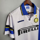 Camiseta retro de visitante II del Inter de Milán 97/98 para hombre - Blanca