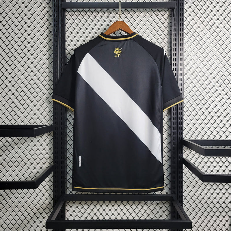 Camiseta de aficionado Kappa de la equipación local del Vasco da Gama 23/24 - Negra