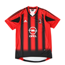 Camiseta de local del Milan 04/05 Retro Adidas para hombre - Rojo y negro