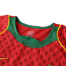 Camiseta retro de local de la selección nacional de Portugal 2004 para hombre - Roja