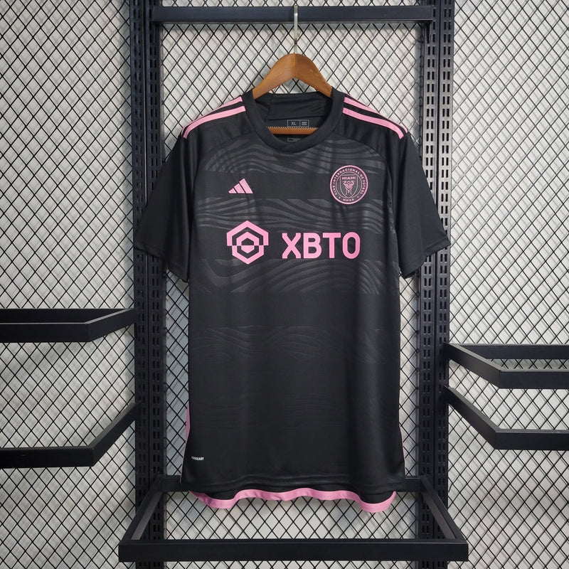 Camiseta Adidas Miami II 23/24 para hombre - Negra y rosa