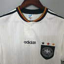 Camiseta retro de la selección alemana I Home 1996 Adidas para hombre - Blanca