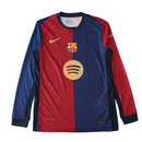Camiseta de manga corta de jugador del Barcelona Home 24/25 para hombre - Rojo y azul