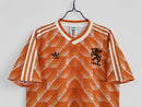 Camiseta retro de local de la selección nacional de Países Bajos (1988), para hombre, color naranja