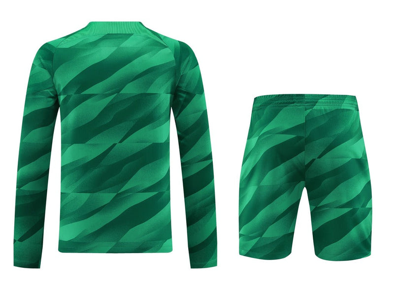 Conjunto de portero de manga larga para hombre del Paris Saint Germain - PSG - 23/24 - Verde