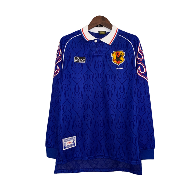 Camiseta retro de manga larga para hombre de la selección japonesa de 1998