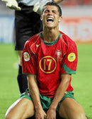 Camiseta retro de local de la selección nacional de Portugal 2004 para hombre - Roja