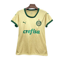 Camiseta de aficionado Puma de la tercera equipación del Palmeiras para mujer, temporada 24/25, color dorado