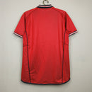 Camiseta retro de aficionado de la selección inglesa visitante II 2002 para hombre - Blanca