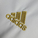 Camiseta retro de manga larga para aficionado Adidas del Real Madrid I 18/19 para hombre - Blanca