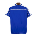 Camiseta retro de la selección nacional de Brasil 1998 - Brasil Reserva Visitante II Hombre - Azul