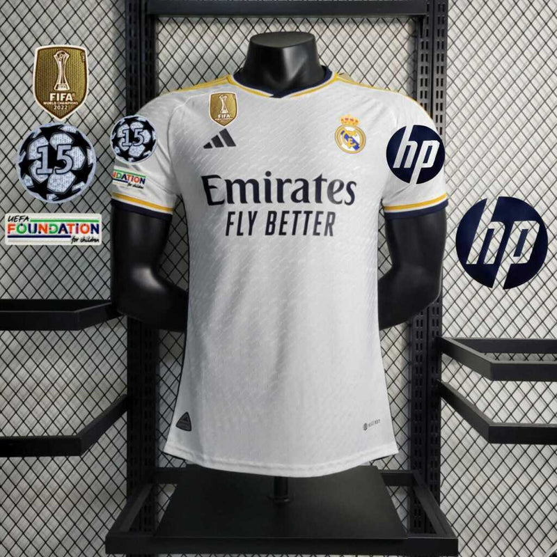 Camiseta Adidas de jugador del Real Madrid I 23/24 para hombre - Blanca
