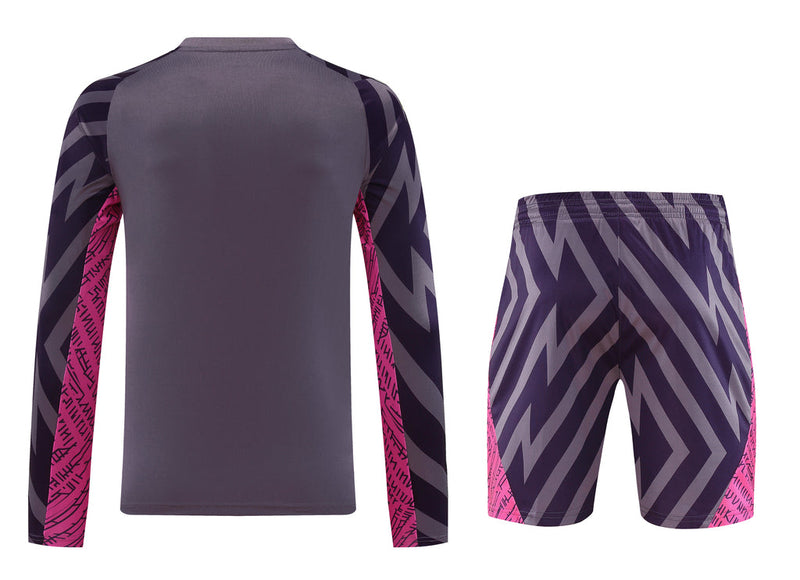 Conjunto de portero de manga larga del Manchester City - Fanático masculino 2023/2024 - Morado