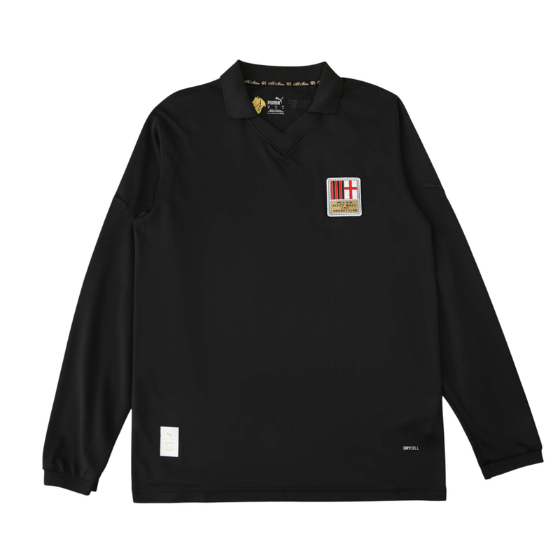 Camiseta de portero del Milan - Manga larga 24/25 para hombre - Negro