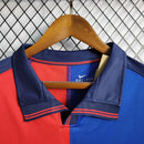 Camiseta Nike retro para hombre del Barcelona 1999 - Azul rey y rojo