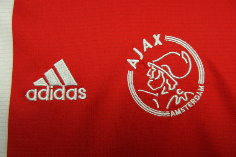 Camiseta retro de local del Ajax 04/05 para hombre - Blanca y roja